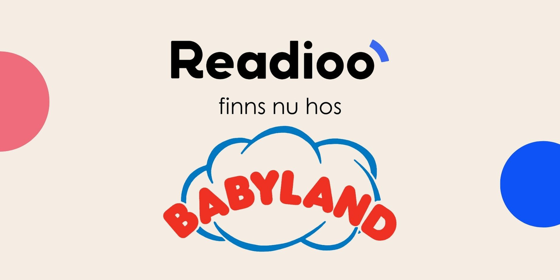 Readioo finns nu hos Babyland