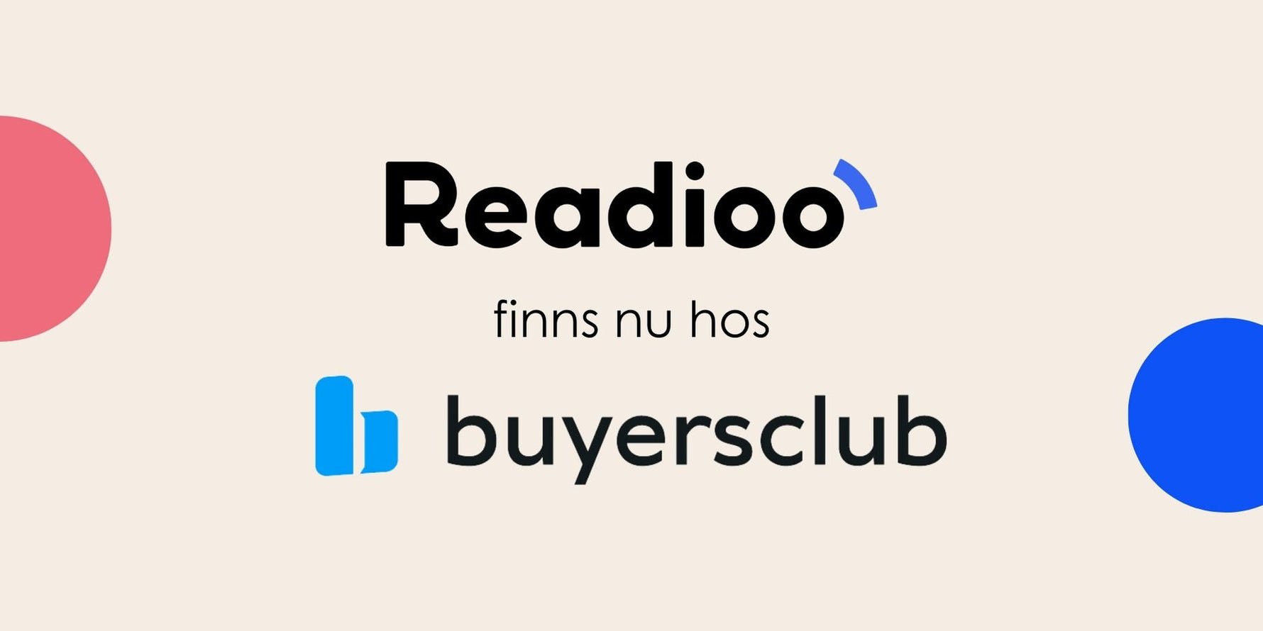 Readioo finns nu hos Buyersclub